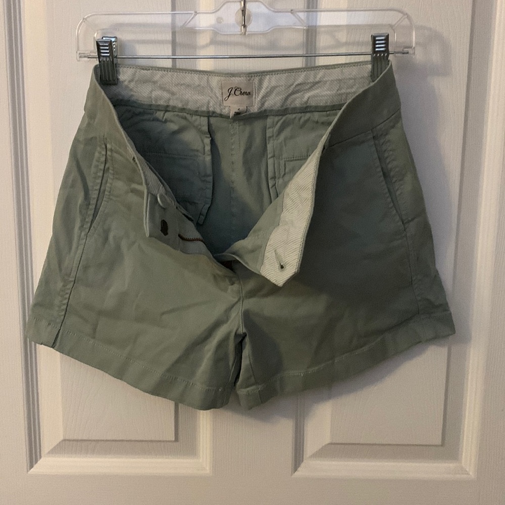 J crew green shorts